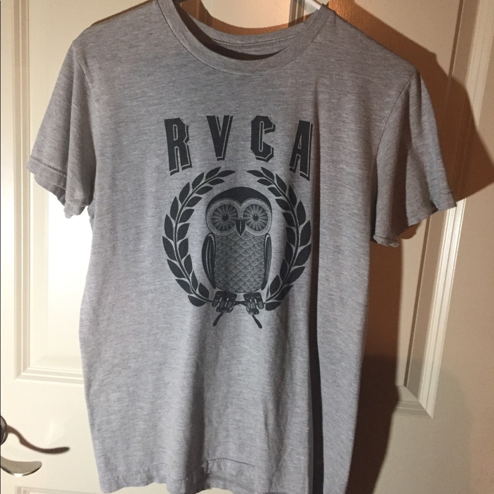 Gray RVCA owl tee